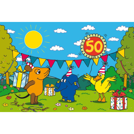 Puzzle - Die Maus, Alles Liebe zum Geburtstag, 50