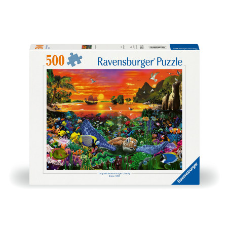 Puzzle Schildkröte im Riff 500 Teile