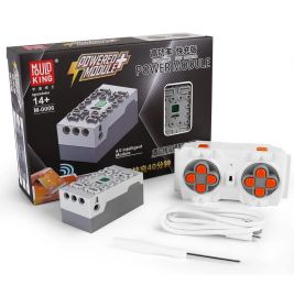 Mud King Power Modul Set mit Steuerbox, Fernbedienung, Schraubenzieher und Verpackung.