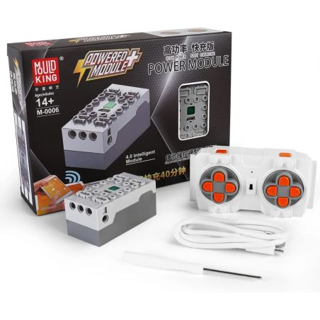 Mud King Power Modul Set mit Steuerbox, Fernbedienung, Schraubenzieher und Verpackung.