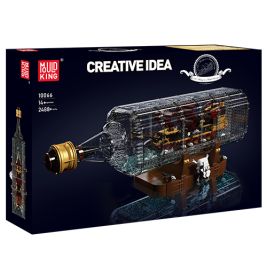 Bausatz-Box mit einem Flaschenschiff-Modell, vorne steht CREATIVE IDEA.