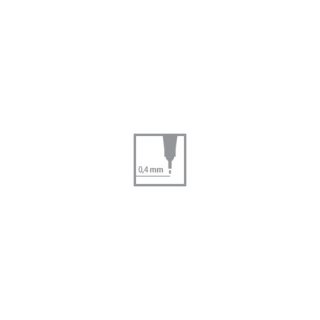 Fineliner point 88 mittelgrau