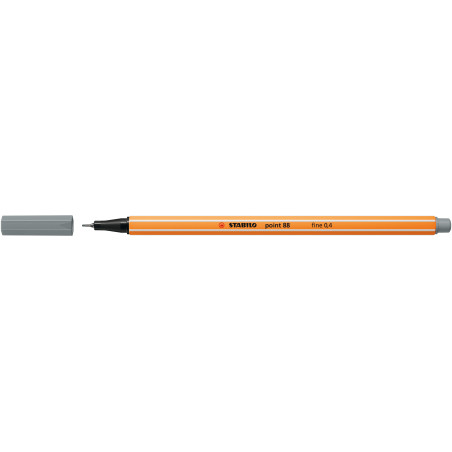Fineliner point 88 mittelgrau