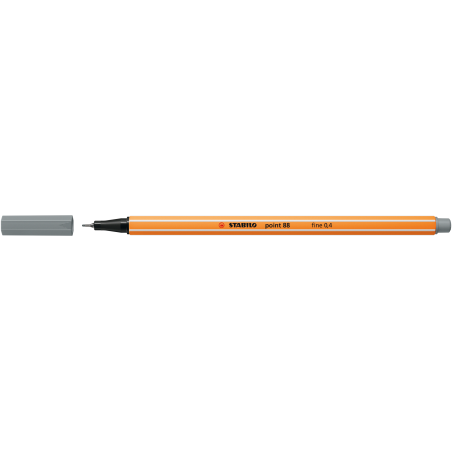 Fineliner point 88 mittelgrau