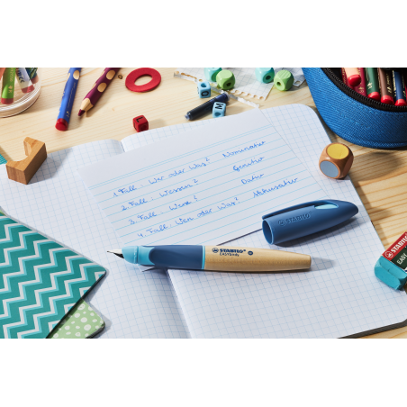 Füller EASYbirdy Timber, A rechts blau