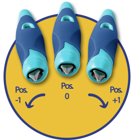 Füller EASYbirdy Pastel, A links blau/hellblau
