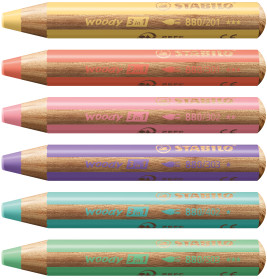 Aquarellbuntstift woody 3 in 1 pastellpink