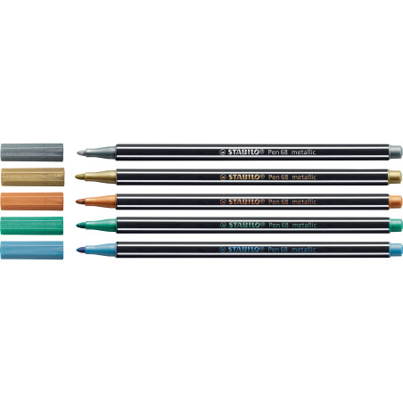 Filzstift Pen 68 metallic silber