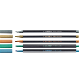 Filzstift Pen 68 metallic silber
