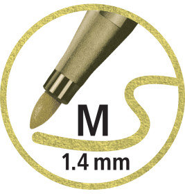 Filzstift Pen 68 metallic silber
