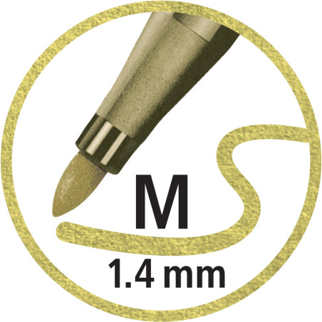 Filzstift Pen 68 metallic silber