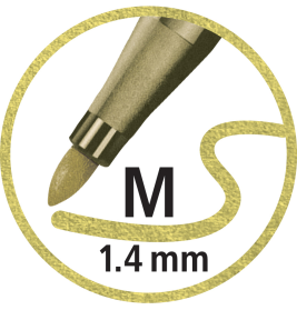 Filzstift Pen 68 metallic silber