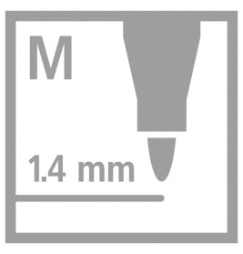 Filzstift Pen 68 metallic silber