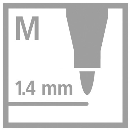 Filzstift Pen 68 metallic silber