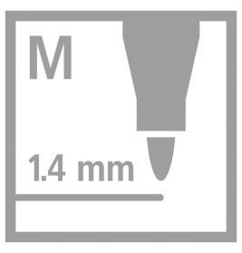 Filzstift Pen 68 metallic silber