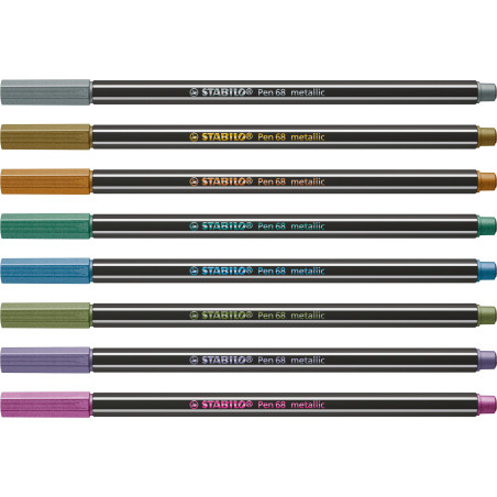 Filzstift Pen 68 metallic silber