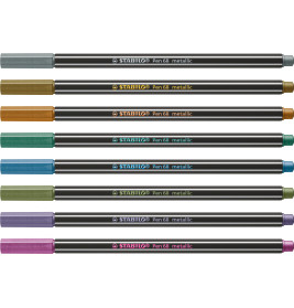 Filzstift Pen 68 metallic silber