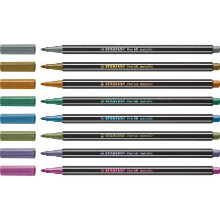 Filzstift Pen 68 metallic silber
