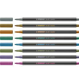 Filzstift Pen 68 metallic silber