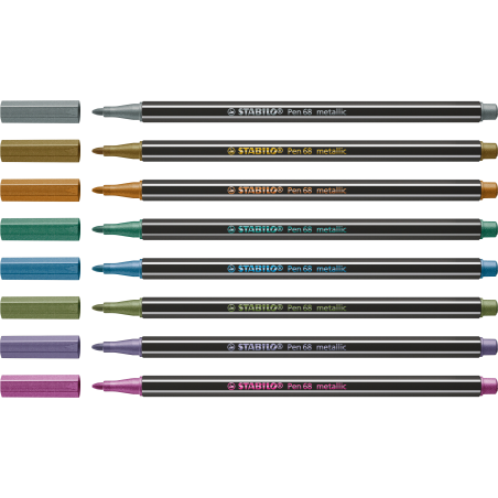 Filzstift Pen 68 metallic silber