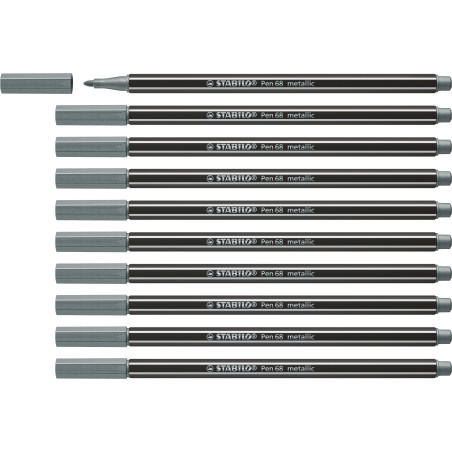 Filzstift Pen 68 metallic silber