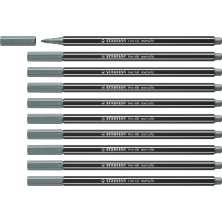 Filzstift Pen 68 metallic silber