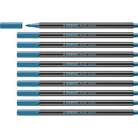 Filzstift Pen 68 metallic blau