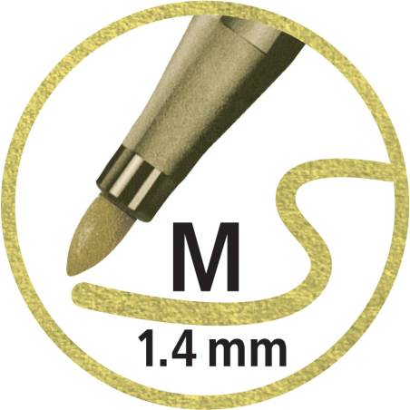 Filzstift Pen 68 metallic hellgrün