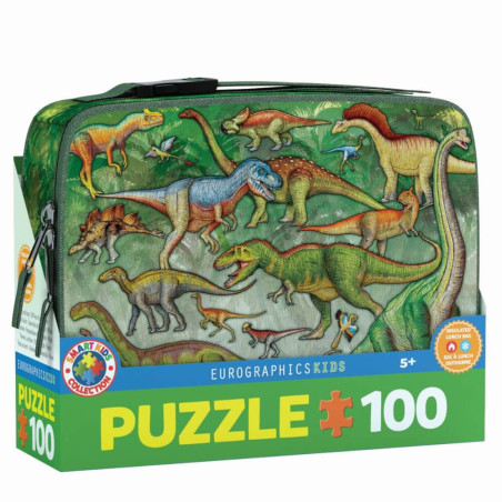 Puzzle Dinosaurier in einem Lunch Beutel 100 Teile