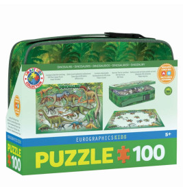 Puzzle Dinosaurier in einem Lunch Beutel 100 Teile