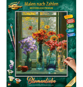 Malen nach Zahlen - Blumenlieb e