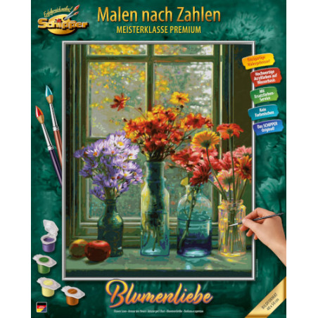 Malen nach Zahlen - Blumenlieb e