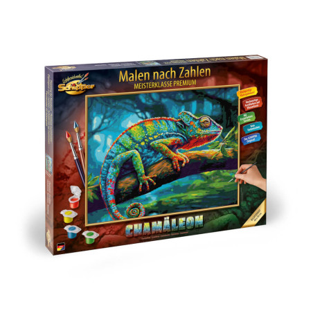 Malen nach Zahlen - Chamäleon