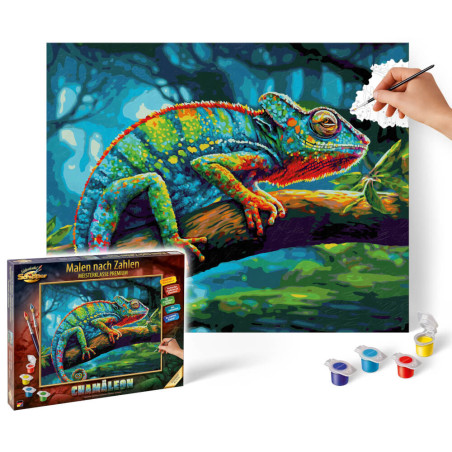 Malen nach Zahlen - Chamäleon
