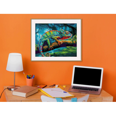 Malen nach Zahlen - Chamäleon