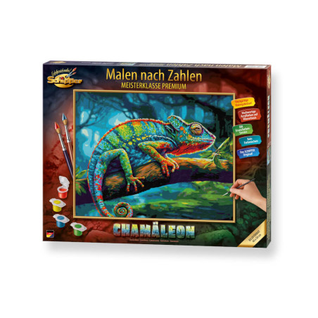 Malen nach Zahlen - Chamäleon