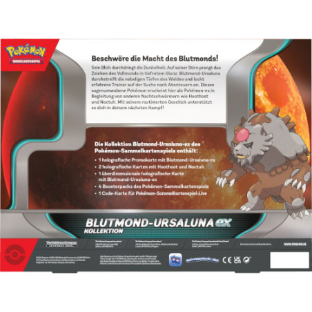 Pokemon EX Box November 2024 Blutmond-Ursaluna