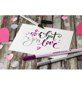 Premium fibre-tip pen with brush tip STABILO® Pen 68 brushPremium-Filzstift mit Pinselspitze STABILO