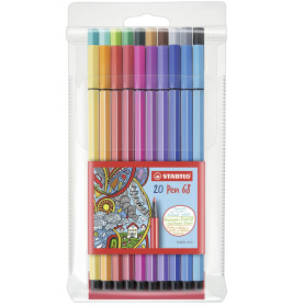 Premium fibre-tip pen STABILO® Pen 68 walletPremium-Filzstift STABILO® Pen 68 Etui