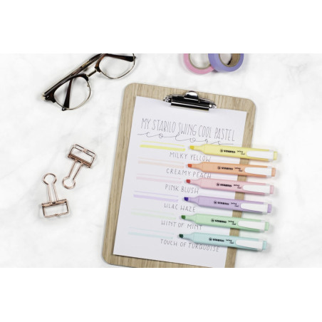 Highlighter STABILO® swing® cool Pastel EditionSTABILO swing cool Pastel rosiges Rouge