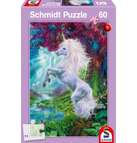 Schmidt Spiele Puzzle Einhorn im verzauberten Garten 60 Teile