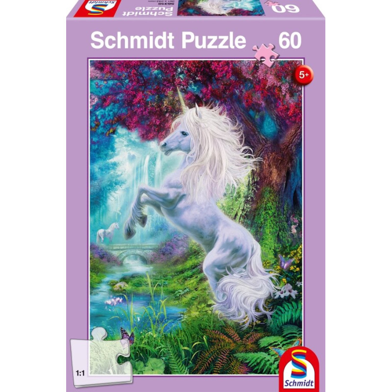 Schmidt Spiele Puzzle Einhorn im verzauberten Garten 60 Teile