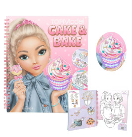 TOPModel Cake & Bake Malbuch mit Pailletten