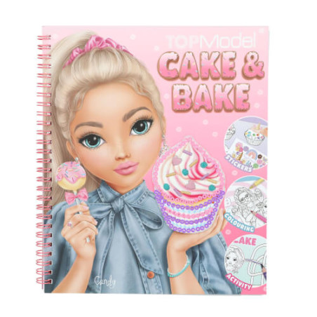 TOPModel Cake & Bake Malbuch mit Pailletten