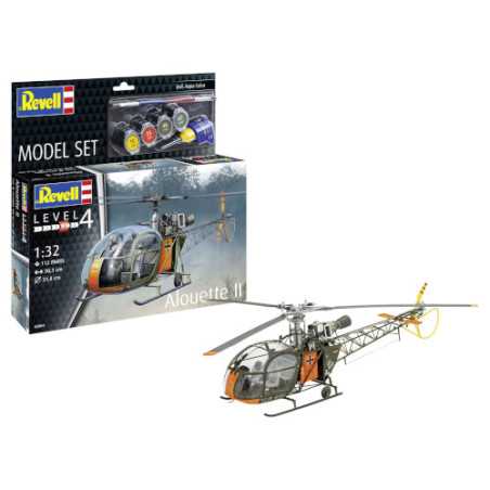 Model Set Alouette II, Revell Modellbausatz mit Basiszubehör