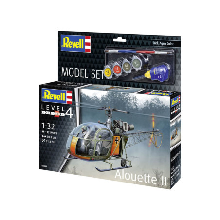 Model Set Alouette II, Revell Modellbausatz mit Basiszubehör