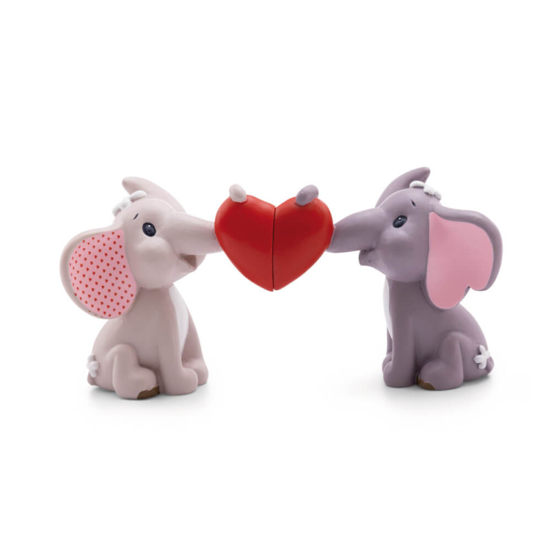 Figuren 2er-Set Love Elefanten in Geschenkbox