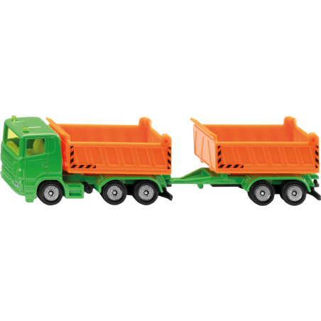 SIKU 1685 LKW mit Kippmulde und Kippanhänger