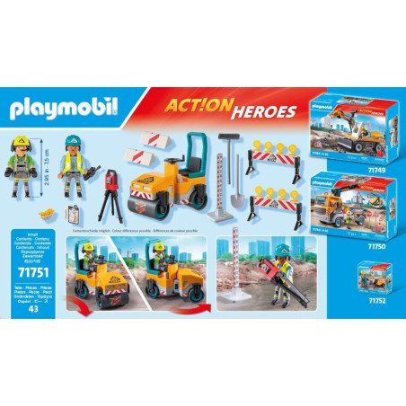 PLAYMOBIL 71751 Straßenbaustelle