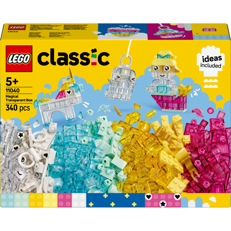 LEGO Classic 11040 Zauberbox mit durchsichtigen Steinen